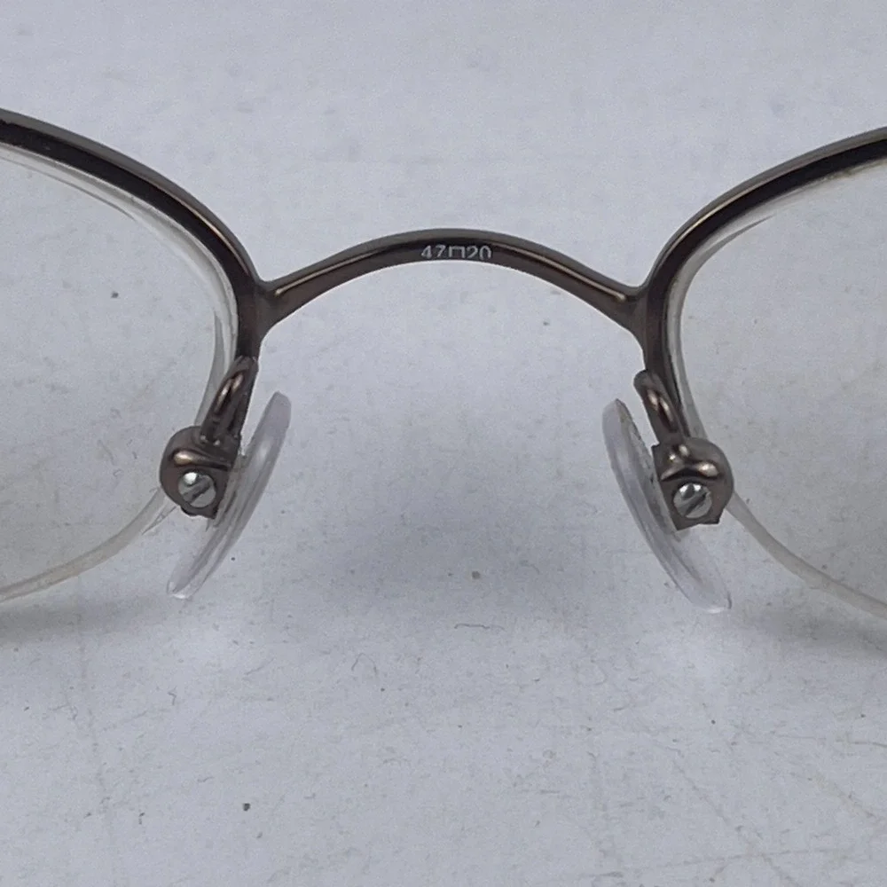 Chelsea Morgan CM 535 Women's Eyeglasses Frame Gold Metal Oval 47-20-135mm‎
